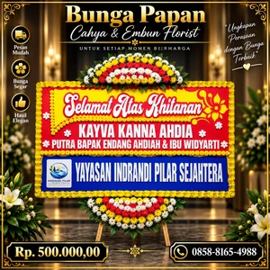 Toko Karangan Bunga Bogor Barat - Bunga Papan Khitanan